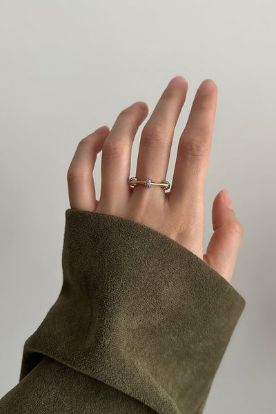 Okko Store Mini Stone Bone Model Adjustable Ring