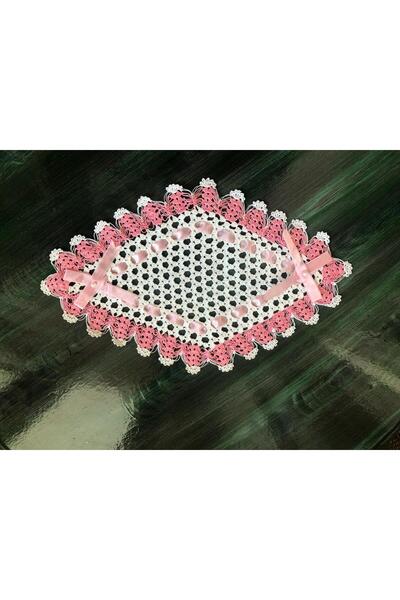 MOR TIRTIL Handcrafted Lace Piecework Tray Cover, Coffee Table Cover, Gift, D...