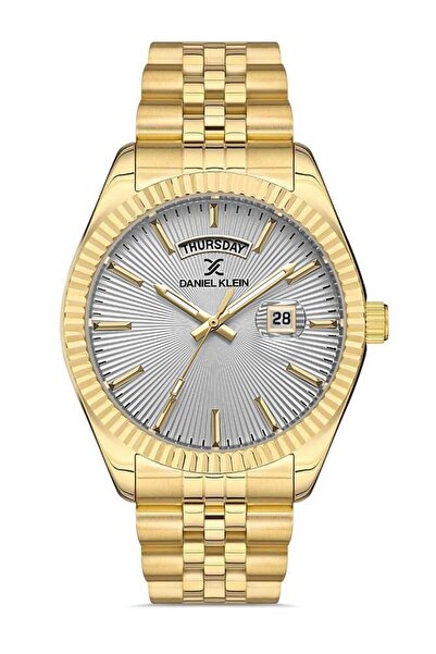 Daniel Klein Gold Color Gift Packaged Men's Wristwatch