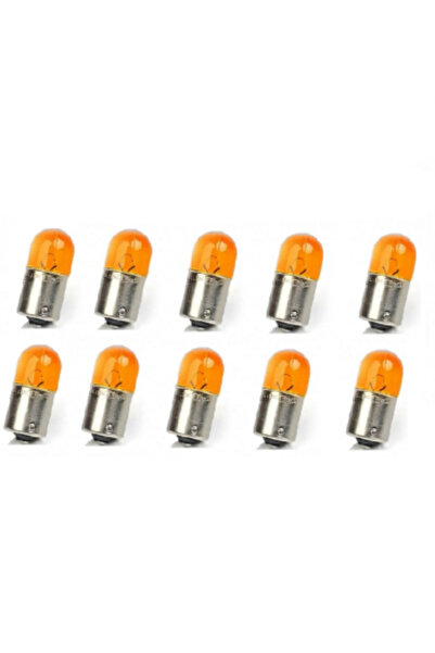 ZEMBİL 10 Adet 12V 67 10W Turuncu Renk Ampul BA15S