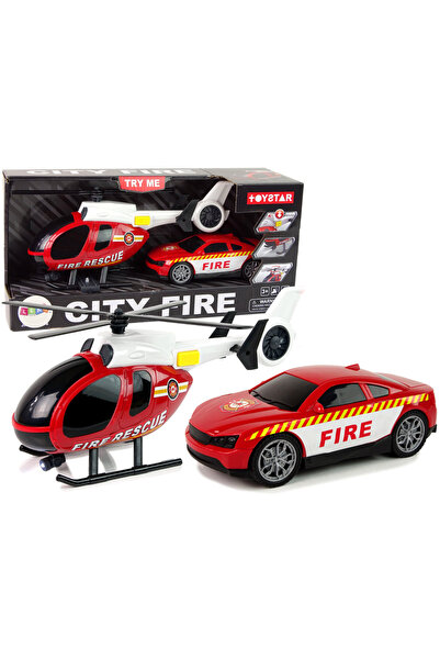 LEAN Fire truck helicopter set fire truck vehicles sound