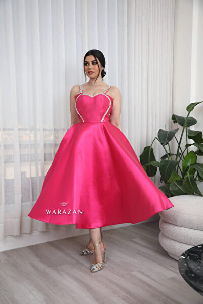 Warazan Elegant midi dress with beads