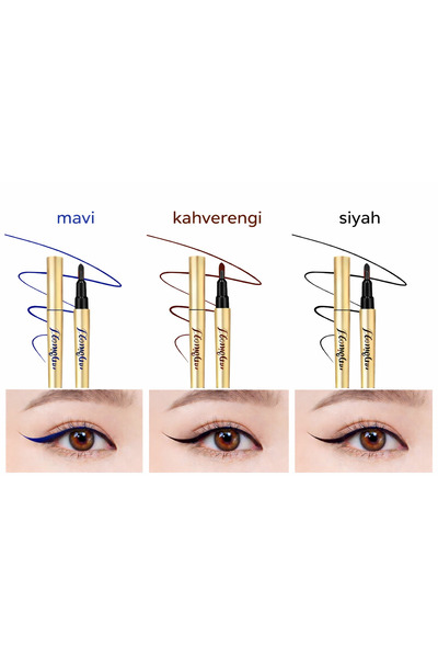 Floraglow Liquid Lines Liquid Eyeliner – Black / Brown / Blue – 12 Hour Long ...