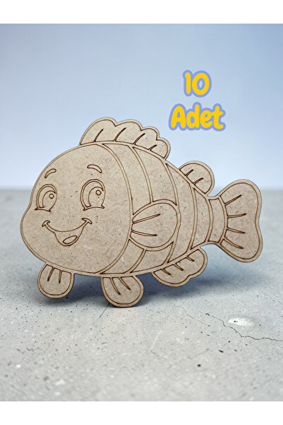 My Kids Room Sevimli Balık Boyama Aktivite Sanat Okul Öncesi Anaokulu Kreş Et...