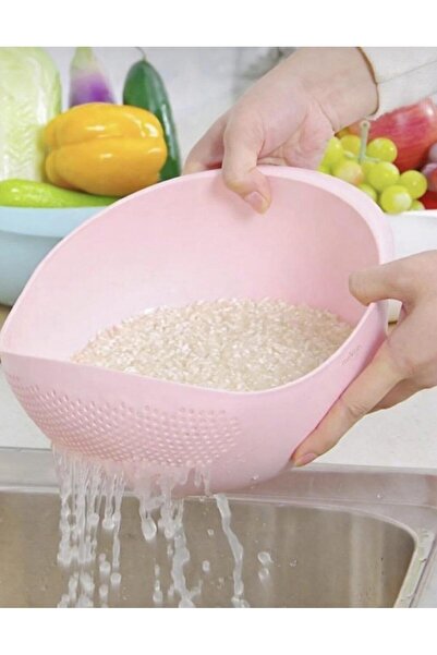 Alika Tekstil ve Ev Gereçleri 3 Litre Pembe Pirinç Süzgeci ve Makarna Süzgeci...