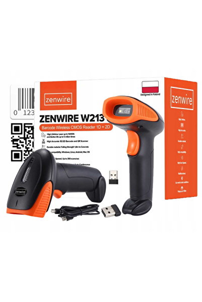zenwire Cititor & Sanner Coduri de Bare Laser Zenwire® W213, 1D/2D, 400 scana...