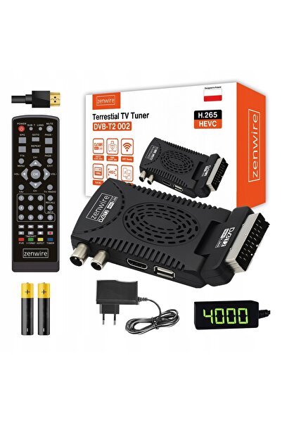 zenwire Tuner digital DVB-T2 Zenwire® 002, H.265/HEVC/H.264, Full HD 1080p, S...