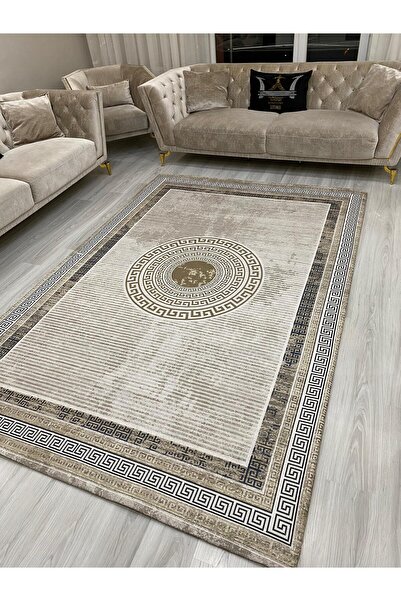 LİMAY Rug Cover - Elastic - Without Sponge - Washable - Velvet Fabric - Livin...