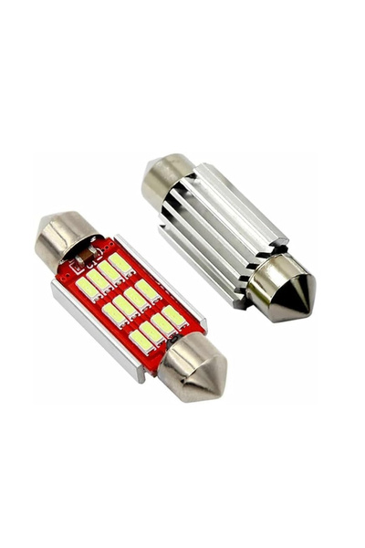 ZEMBİL 2 Adet 36mm Sofit Led Ampul 12 Ledli Plaka, iç Aydınlatma