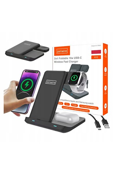 zenwire Incarcator Wireless, Zenwire, X12, 15W, vârf Statie de Incarcare 3 în...