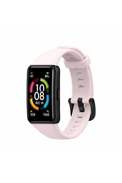 Dexmon Huawei Band 6 Compatible Buckled Soft Silicone Cord Strap