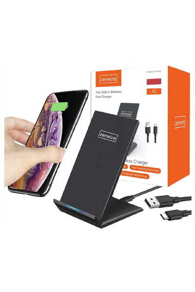 zenwire Incarcator wireless, Zenwire, 2in1 universal, QI 15W, Fast Charge, pe...