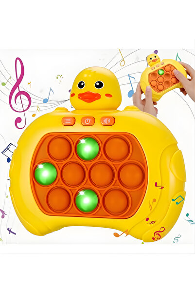 düşler oyuncak dünyası Işıklı Sesli Müzikli ÖRDEK Popit Pilli Eğitici Stres G...
