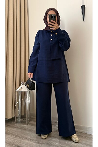 MERİÇ BOUTİQUE Noble Soft Tensel Rahat Kalıp 2li Takım