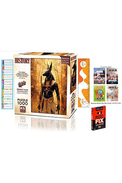 Ks Games The Golden Legacy of Anubis 1000 Piece Puzzle-Fix Puzzle Adhesive an...