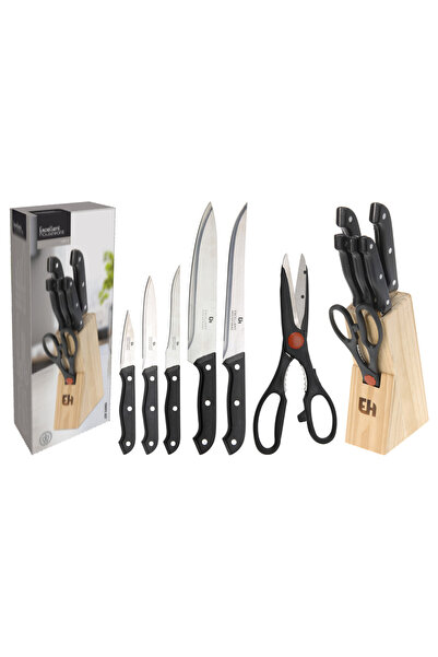 Koopman Ahşap Standlı Bıçak Set 7'li