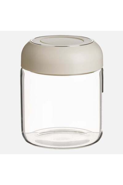 OEM Glass Jar with Safety Press Lid 590ml
