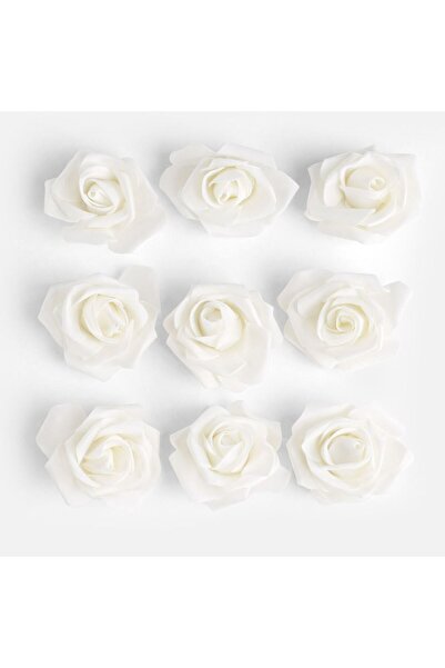 OEM Flori pentru Creatii Trandafiri Albi 7cm - 9buc