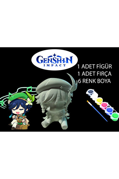 nihonwosekai Genshin Anime Figür Boyama Seti Venti