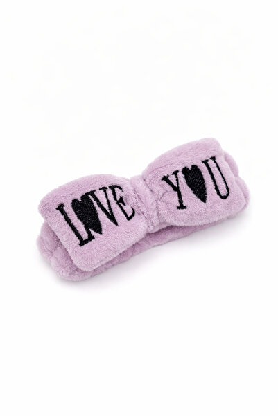 MD Moda Accessories وبري وشاحات ماكياج وسبا على شكل فيونكة - مكتوب عليها Love...