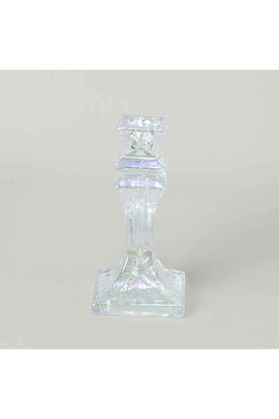 Linens Classy Şamdan 8x8x16 cm Şeffaf