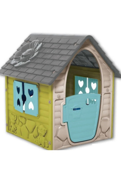 Dohany Prima mea casuta de joaca de exterior pentru copii bej Dohany, plastic...