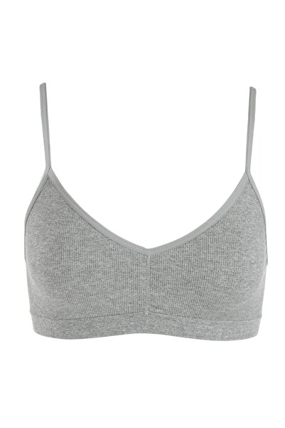 OEM Seamless Bra in Grey Melange for Women Large-XLarge