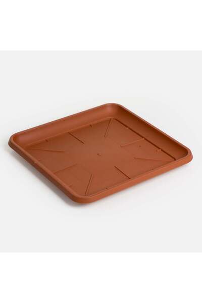 OEM Square Terracotta Flower Pot Plate 26.5x26.5x2.5cm
