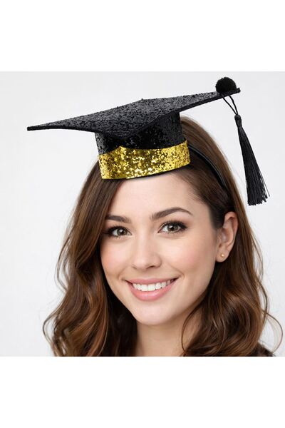 OEM Μαύρη κορδέλα αποφοίτησης με φούντα και κορδέλα