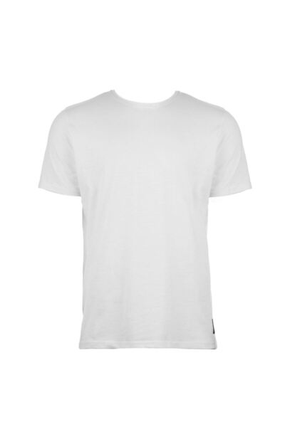 OEM Tricou din Bumbac Alb alb pentru Barbati Large