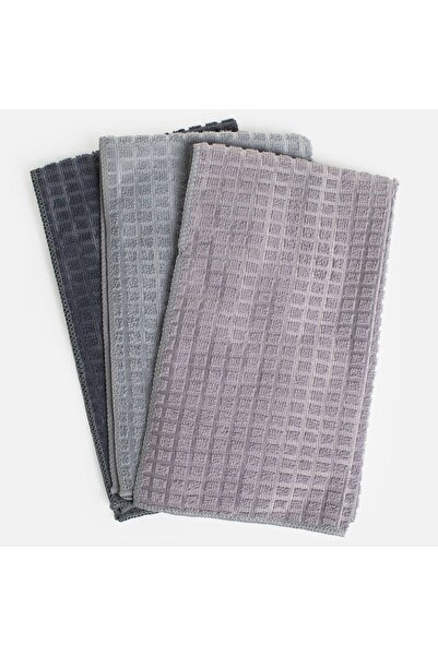 OEM Prosoape de Bucatarie din Microfibra Gri 60x35cm - 3buc