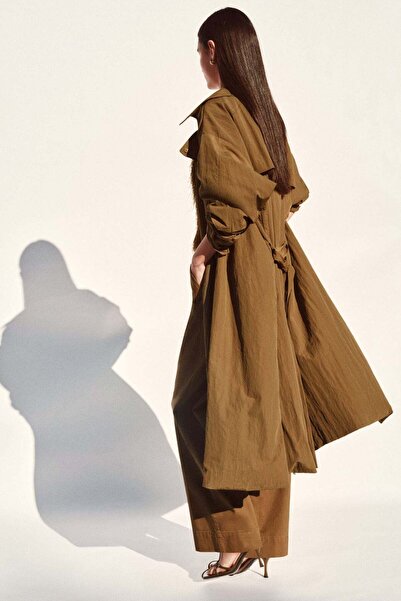 H&M Wide belted twill trousers