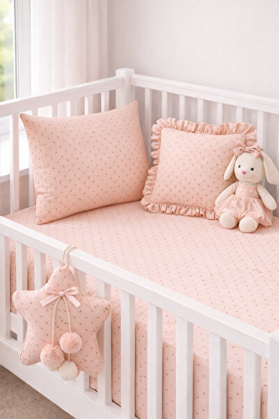 Ozz Baby PARK BEŞİK ملاءة سرير أطفال مطاطية 100% قطن (70X120X16 سم) مع غطاء و...