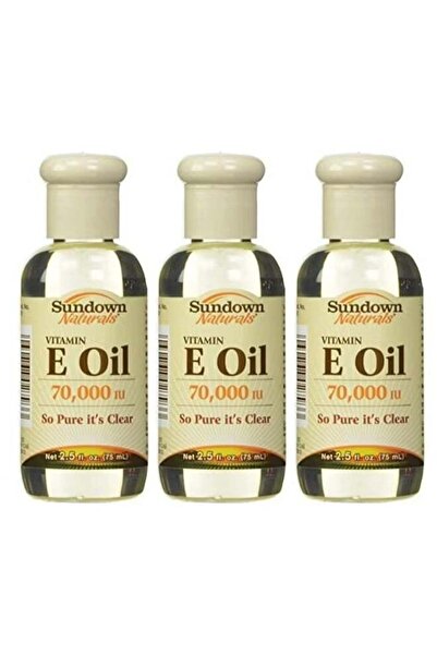 Sundown Naturals 3Pcs Vitamin E oil for skin 70,000 IU size 75x3ml