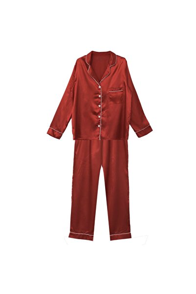 OEM Set pijama damă satinată, One Size – confort de noapte și stil de lounge