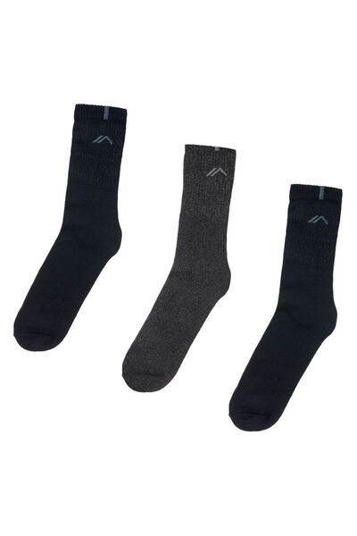 OEM Men's Socks Blue Anthracite Grey Pattern - 3 pairs 40-42