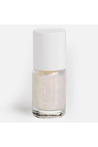 OEM Long Lasting White Nail Polish with Glitter - 6ml