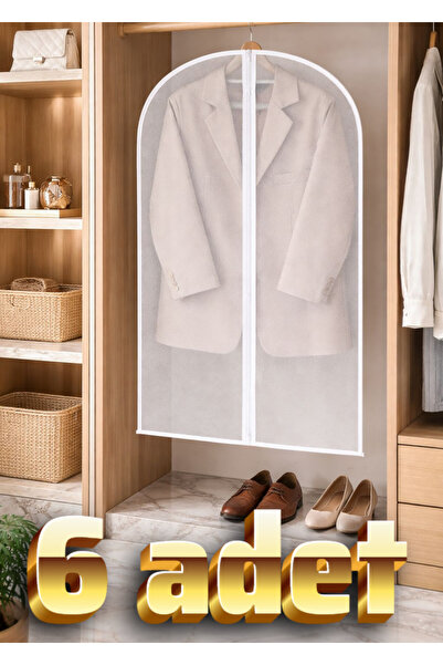 greenline Fermuarlı Askılı Elbise Ceket Koruyucu Kılıf Toz Geçirmez Gardırop ...