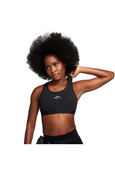 Nike Dri-Fit Swoosh Kadın Siyah Antrenman Sporcu Sütyeni FN2909-010