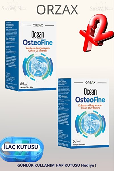 Ocean Osteofine (Calcium - Magnesium - Vitamin D3 - Zinc) 60 Tablets 2 Pcs + ...