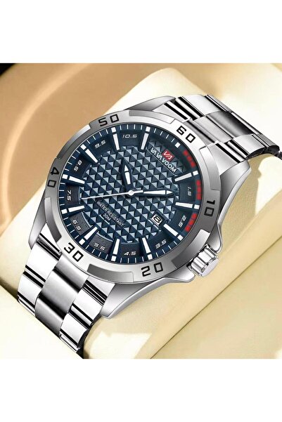 VA VA VOOM Luxury Men's Stylish Design Calendar Function Steel Sports Wristwatch
