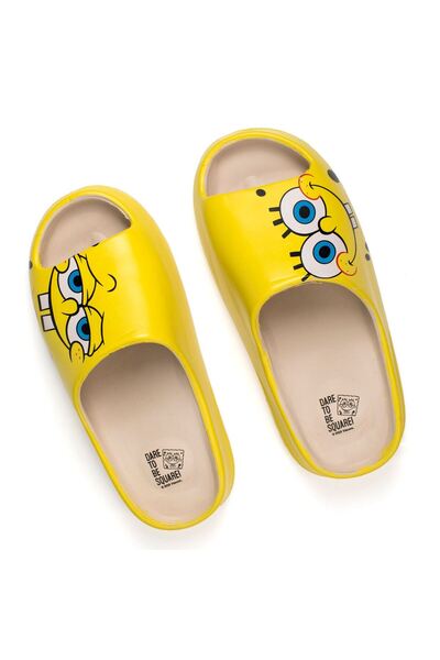 OEM Papuci de Plaja Slides Galbeni cu Model SpongeBob pentru Femei 37-38