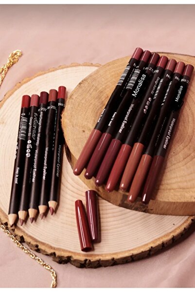 Lavinza Takı Kadın 12 Set Renkli Dudak Kalemi