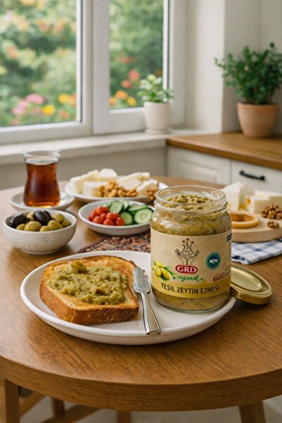 grdorganıc GRD Organic Yeşil Zeytin Ezmesi 180 gr.