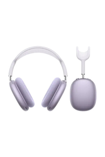 Applo سماعات رأس AirPods Max عالية الجودة تغطي الأذن بالكامل - لون أرجواني فاتح