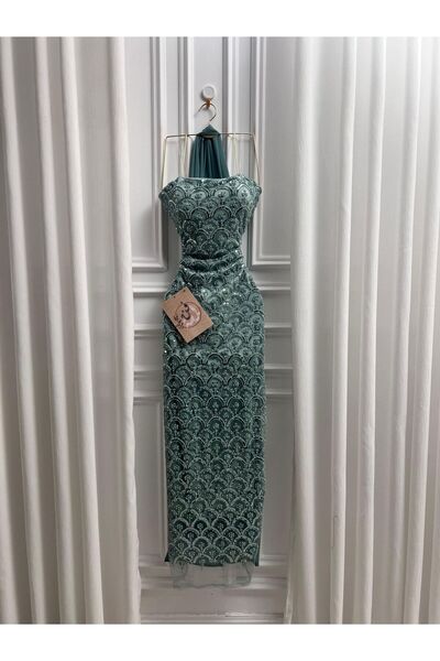 TREC CHIC Embroidered tulle evening dress