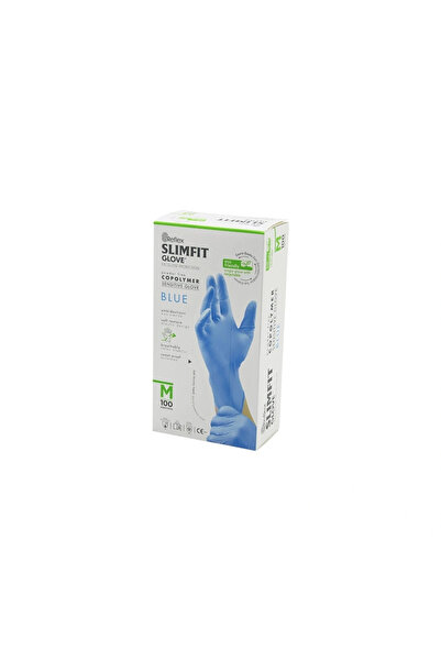Genel Markalar REFLEX SLİMFİT GLOVE KOD-026 M MAVİ PUDRASIZ MUAYENE ELDİVEN 1...