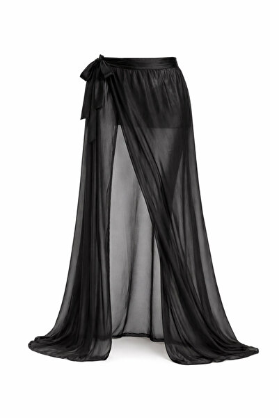 laviyonsa Side-Tie Belt Piece Silk Chiffon Pareo & Beach Skirt