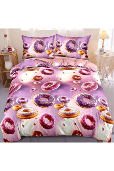 Patul Bed Linen, Satin Cotton, Sulphur, 2 Persons, Double Bed, 4 Pieces