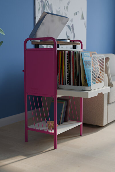 Machinist Craft VinylMate Hareketli Metal Plak Dolabı